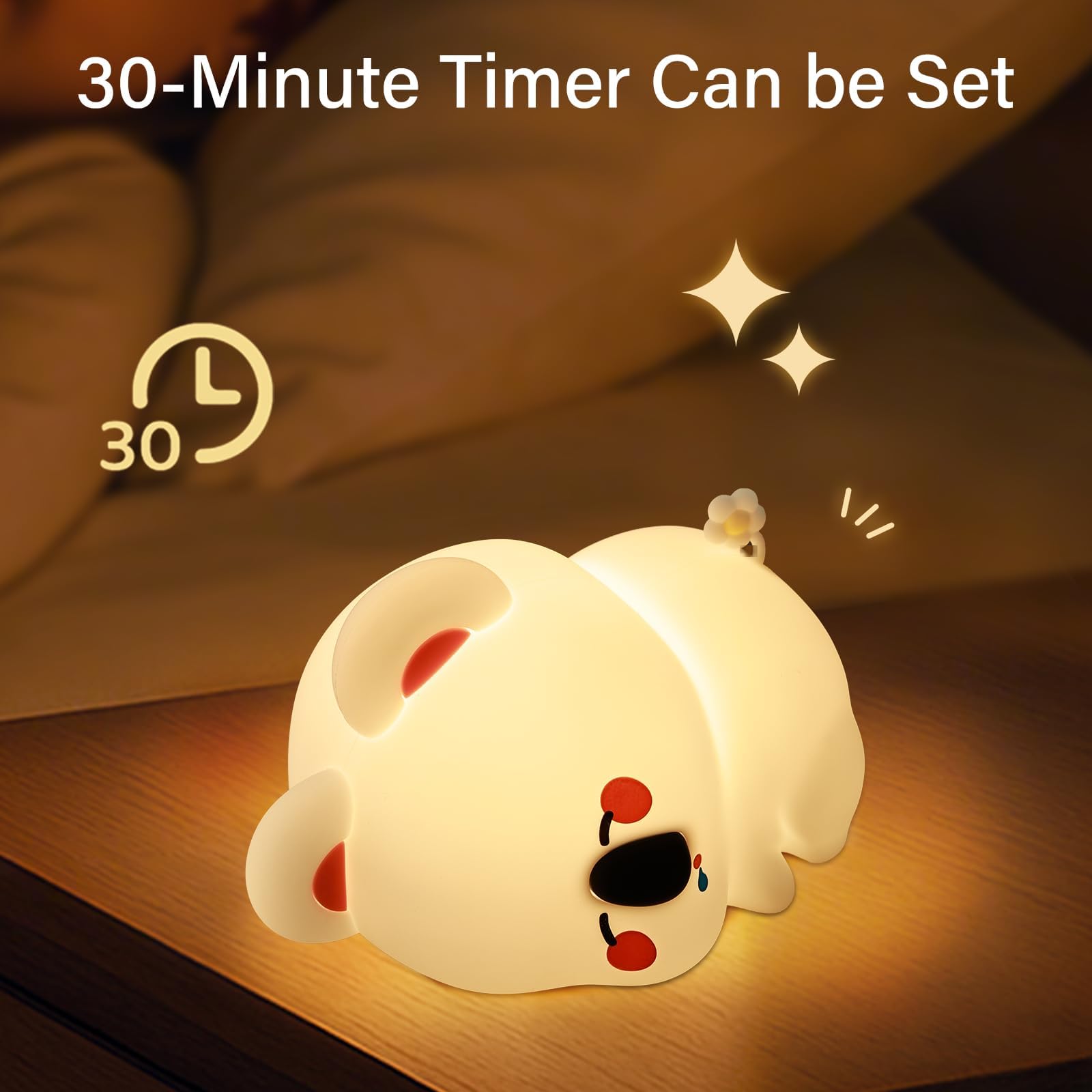 YzzYzz koala night light rechargeable battery icon for cordless use