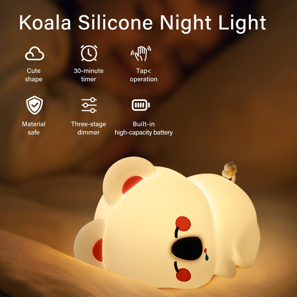 YzzYzz koala night light warm glow on mode supports peaceful sleep