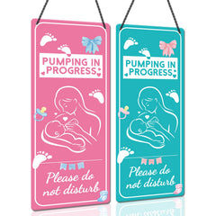 Zaamwoyy breastfeeding door hanger sign front shows clear privacy cue for nursing sessions