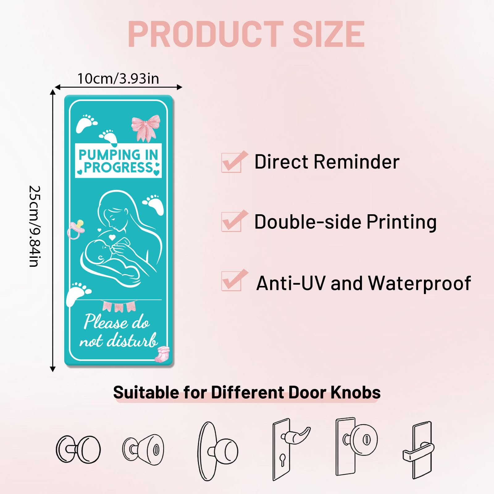 Zaamwoyy pvc door sign packaging shows sturdy, UV-protected construction for indoor/outdoor use