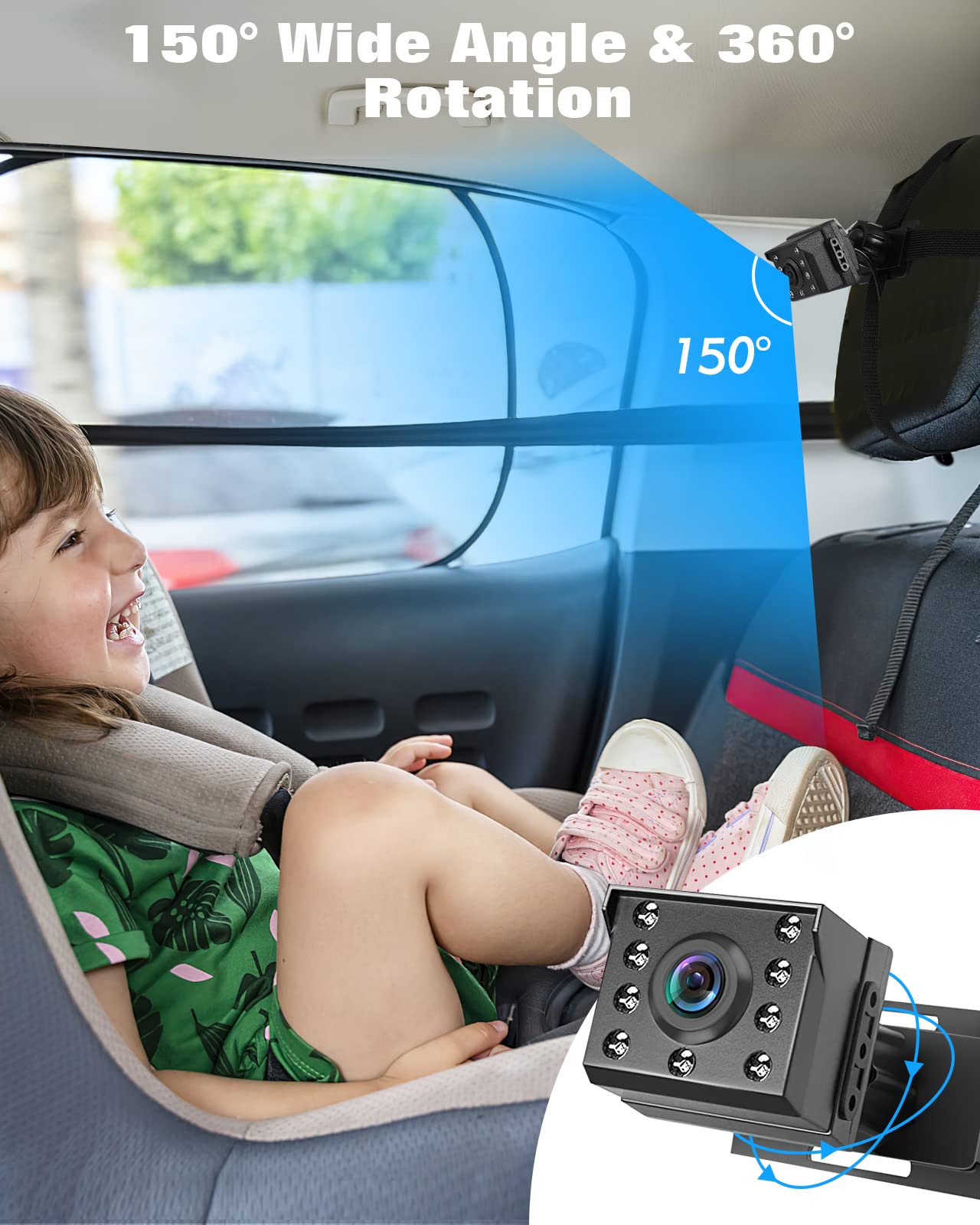 Zacro easy installation with strong suction keeps camera steady on rough roads.