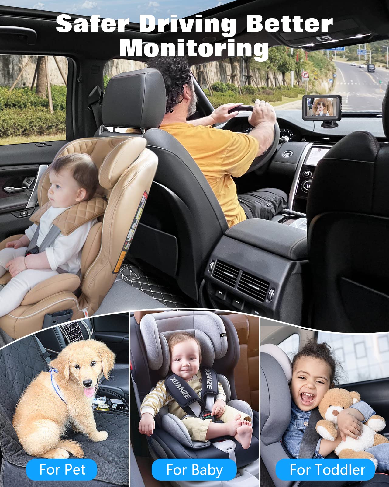 Zacro night vision in low light helps see baby without disturbing sleep.