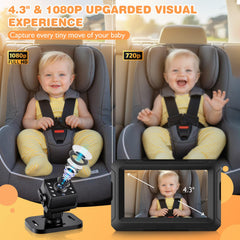 Zacro night vision technology in low light demonstrating clear baby visibility