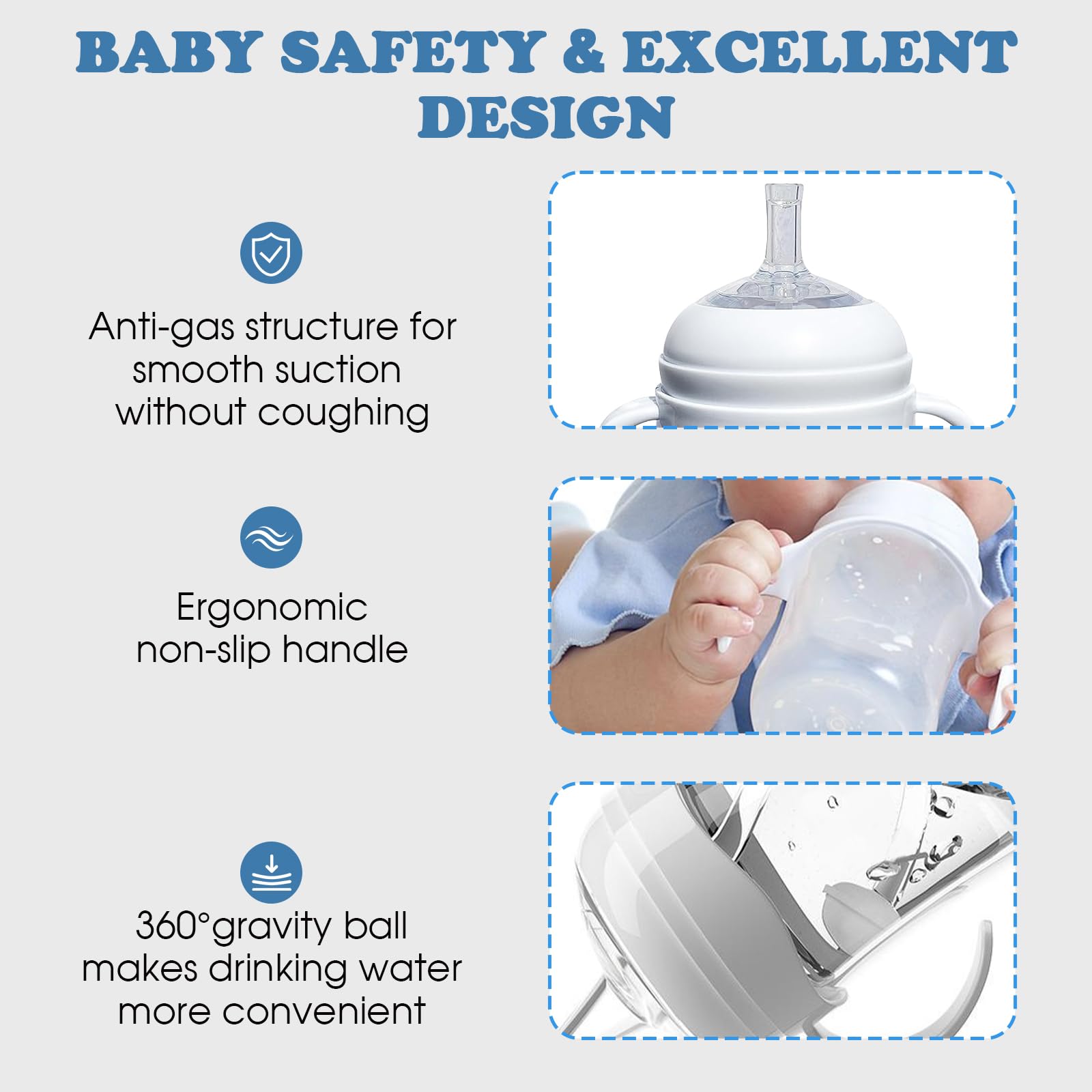 Zafflerva ergonomic-handles encourage little hands to grip and self-feed.