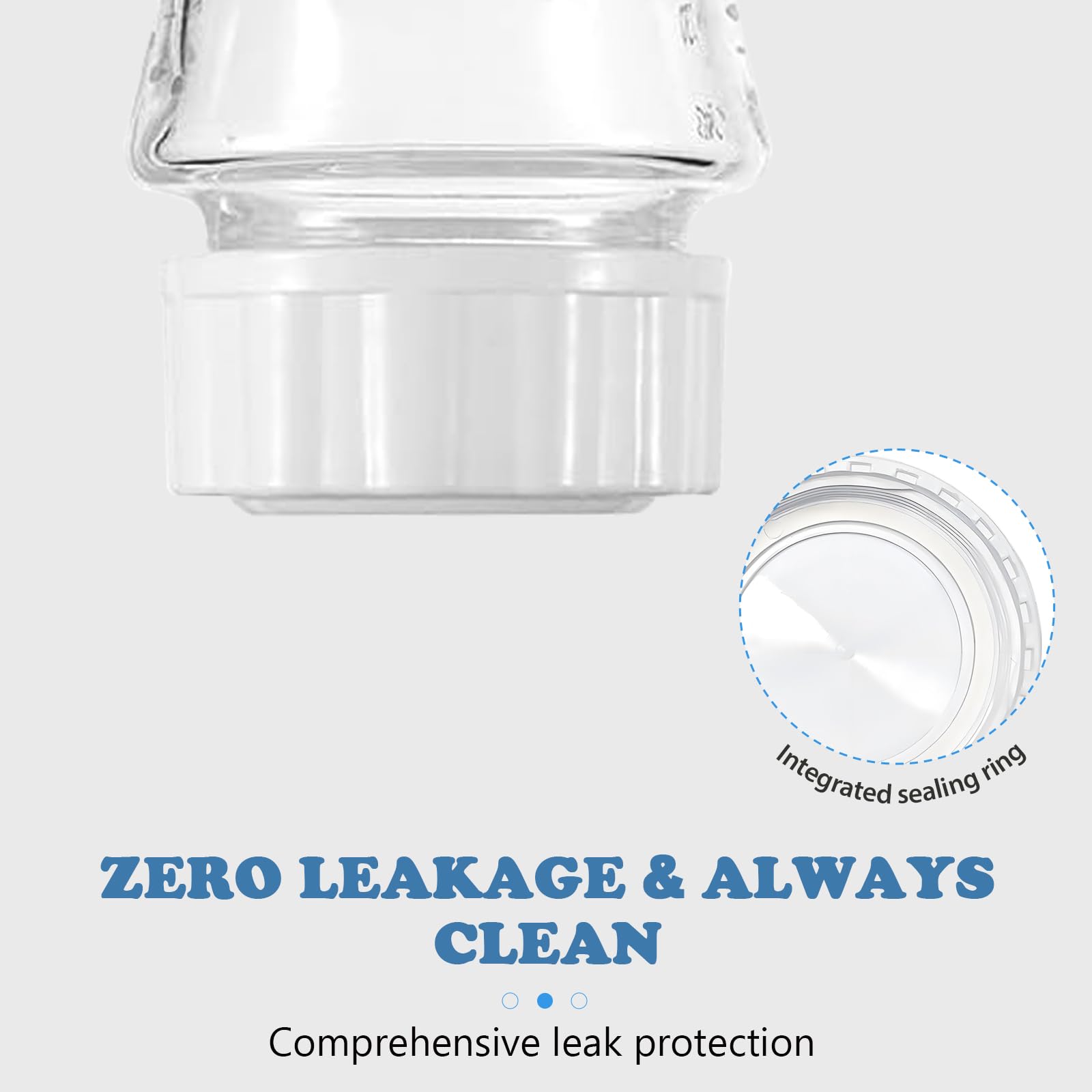 Zafflerva leak-proof cap on Avent bottle helps prevent spills during transport.