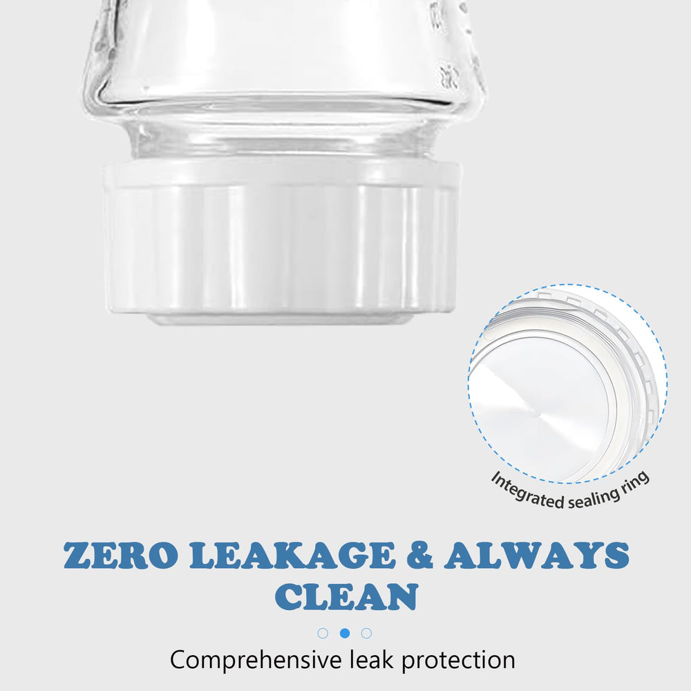 Zafflerva leak-proof cap on Avent bottle helps prevent spills during transport.
