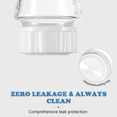 Zafflerva leak-proof cap on Avent bottle helps prevent spills during transport.