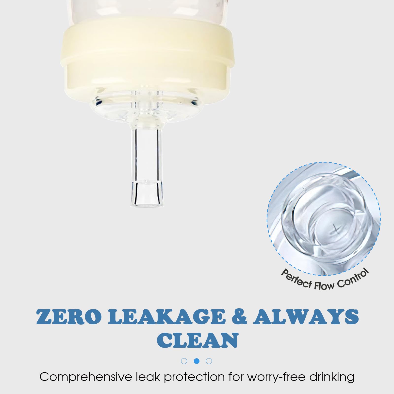 Zafflerva soft-spout nipple protects baby's gums during sipping.