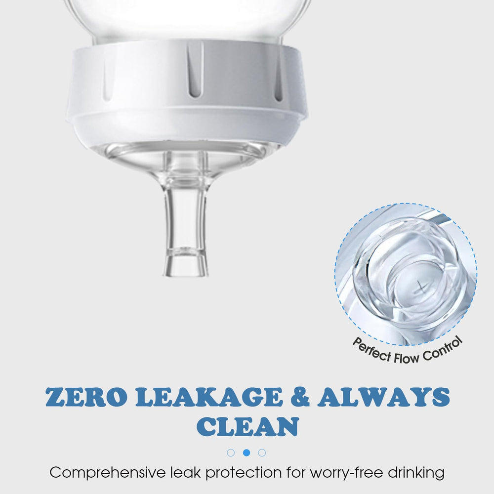 Zafflerva Sippy Nipples spill-resistant design reduces mess during feeds.