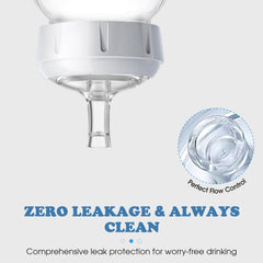 Zafflerva Sippy Nipples spill-resistant design reduces mess during feeds.