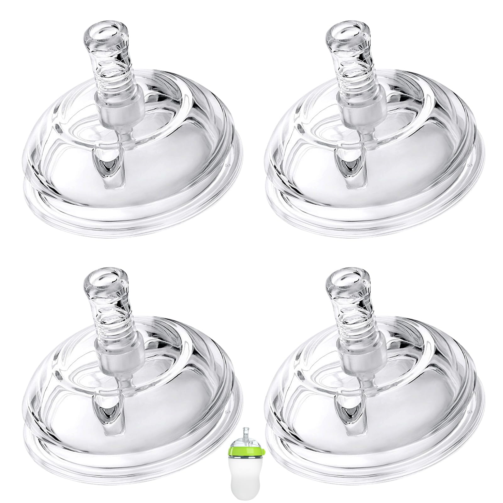 Zafflerva straw-sippy-nipples for Comotomo bottles aid a familiar transition to training cups.