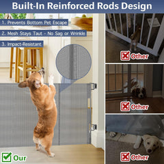 Zaguoroo gate extends up to 55 inches for versatile doorway fit.