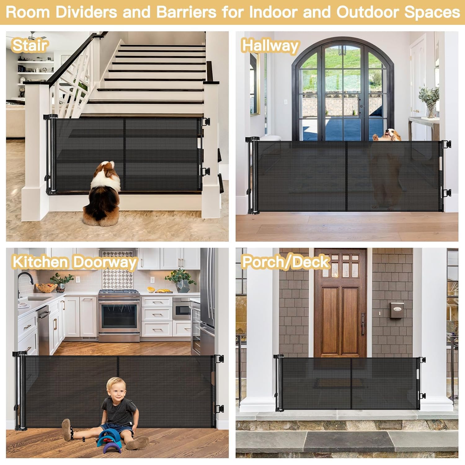 Zaguoroo adjustable hardware fits various baseboards for versatile installation.
