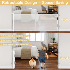 Zaguoroo bottom-free retract, reducing trip hazards in hallways.