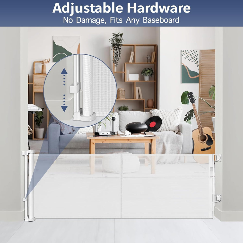 Zaguoroo gate universal baseboard fit brackets protect skirting during installation.