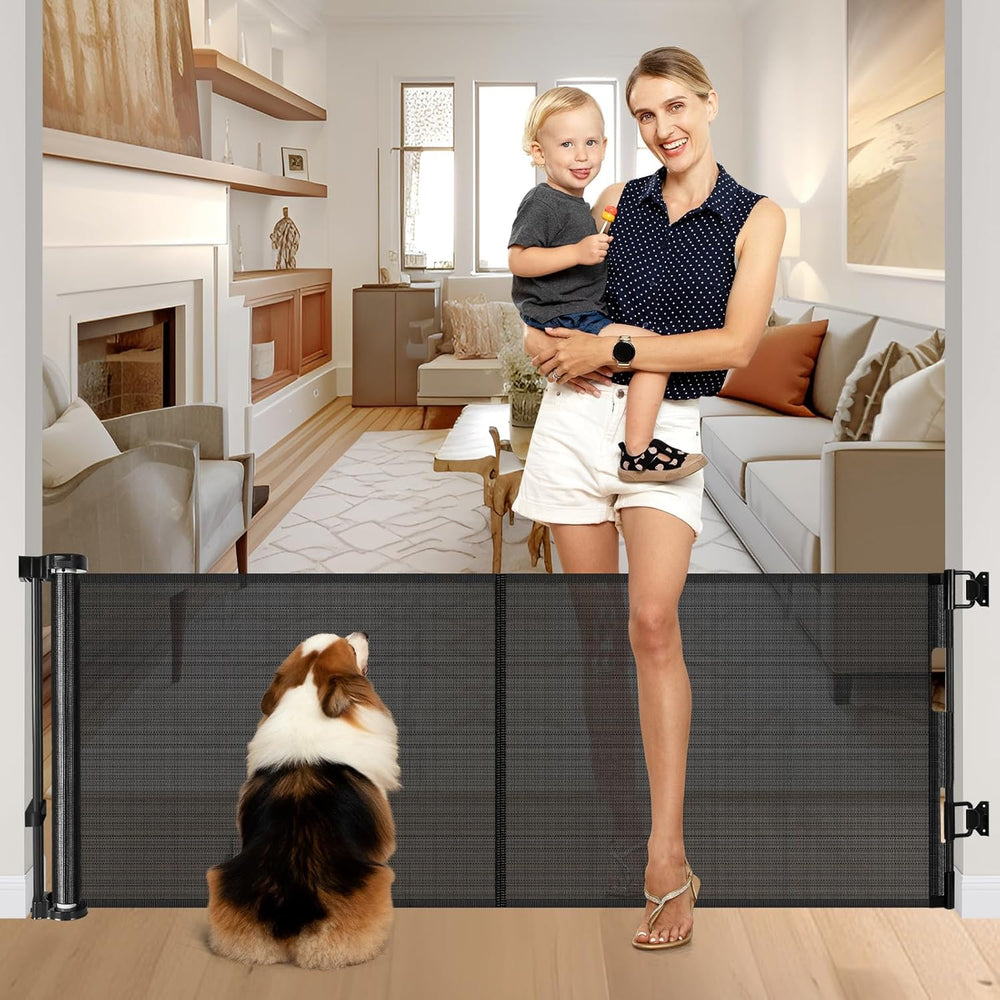Zaguoroo reinforced 28-inch tall gate with taut mesh for stable containment.