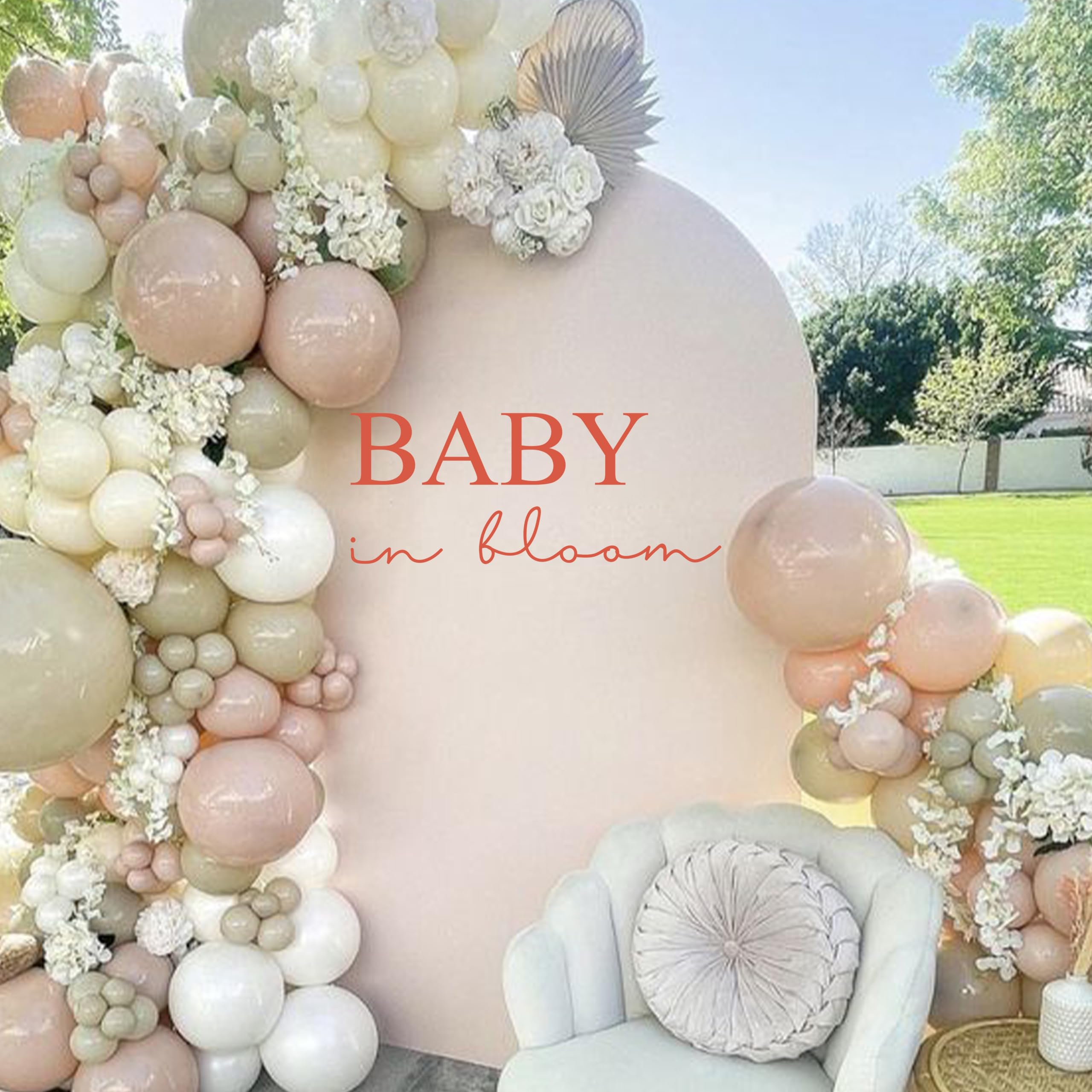 ZAIBIANHAO Baby shower wall decor setup on walls for versatile decorating.