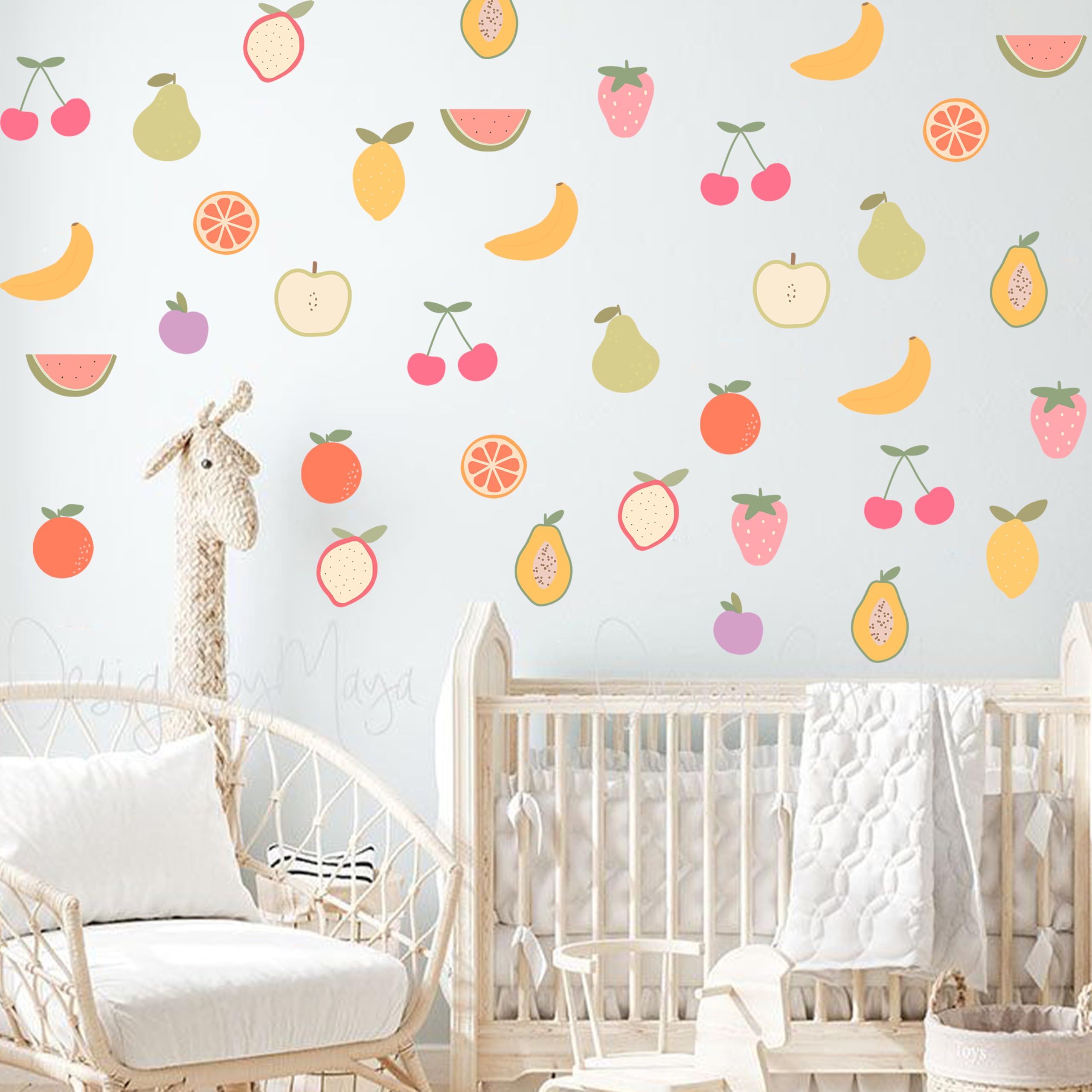 ZAIBIANHAO cherries wall decal cheerful accents for bedrooms