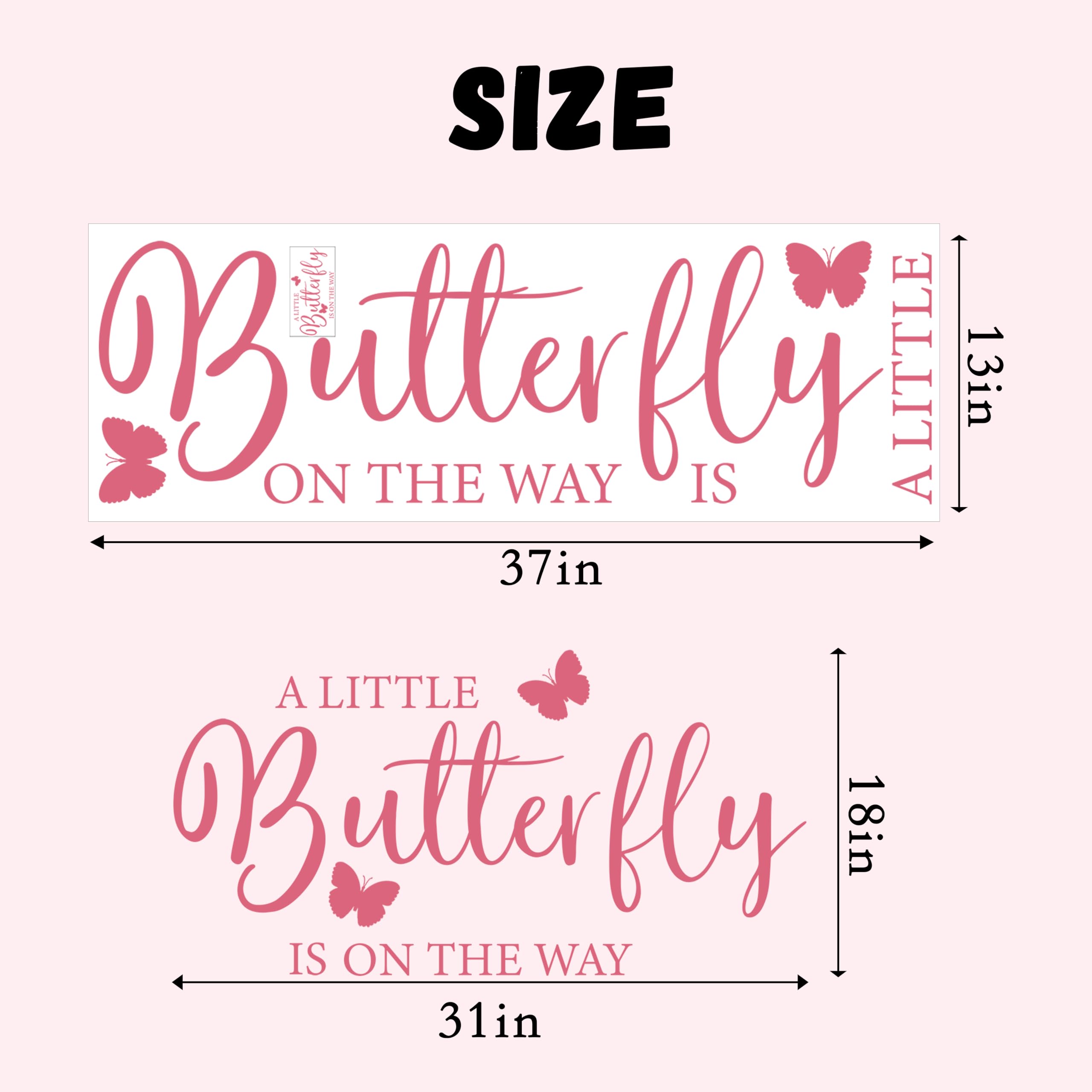 ZAIBIANHAO pink butterfly decal adds cute focal point for walls.