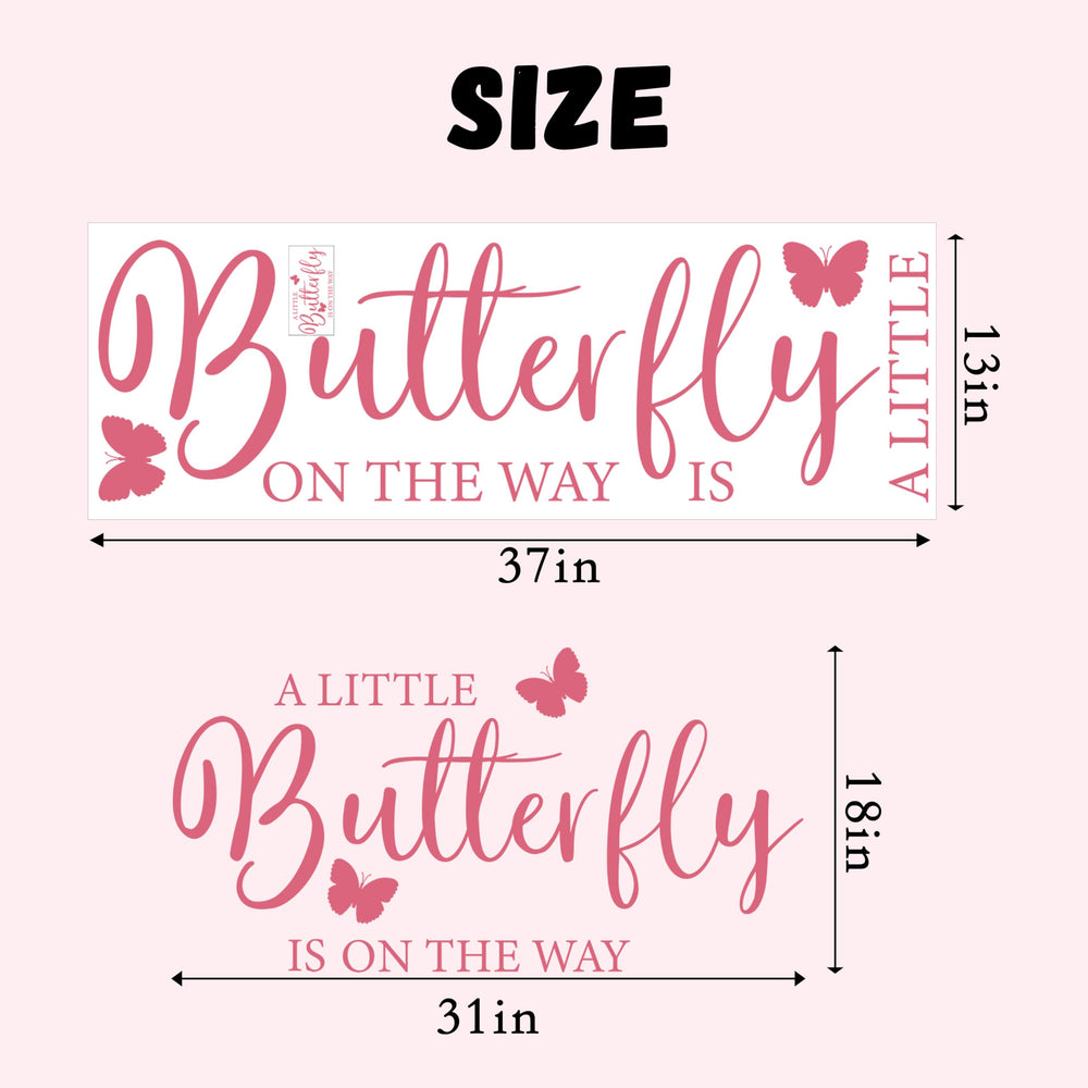 ZAIBIANHAO pink butterfly decal adds cute focal point for walls.