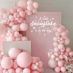 ZAIBIANHAO snowflake decal gender reveal decor adds elegant sparkle to photos