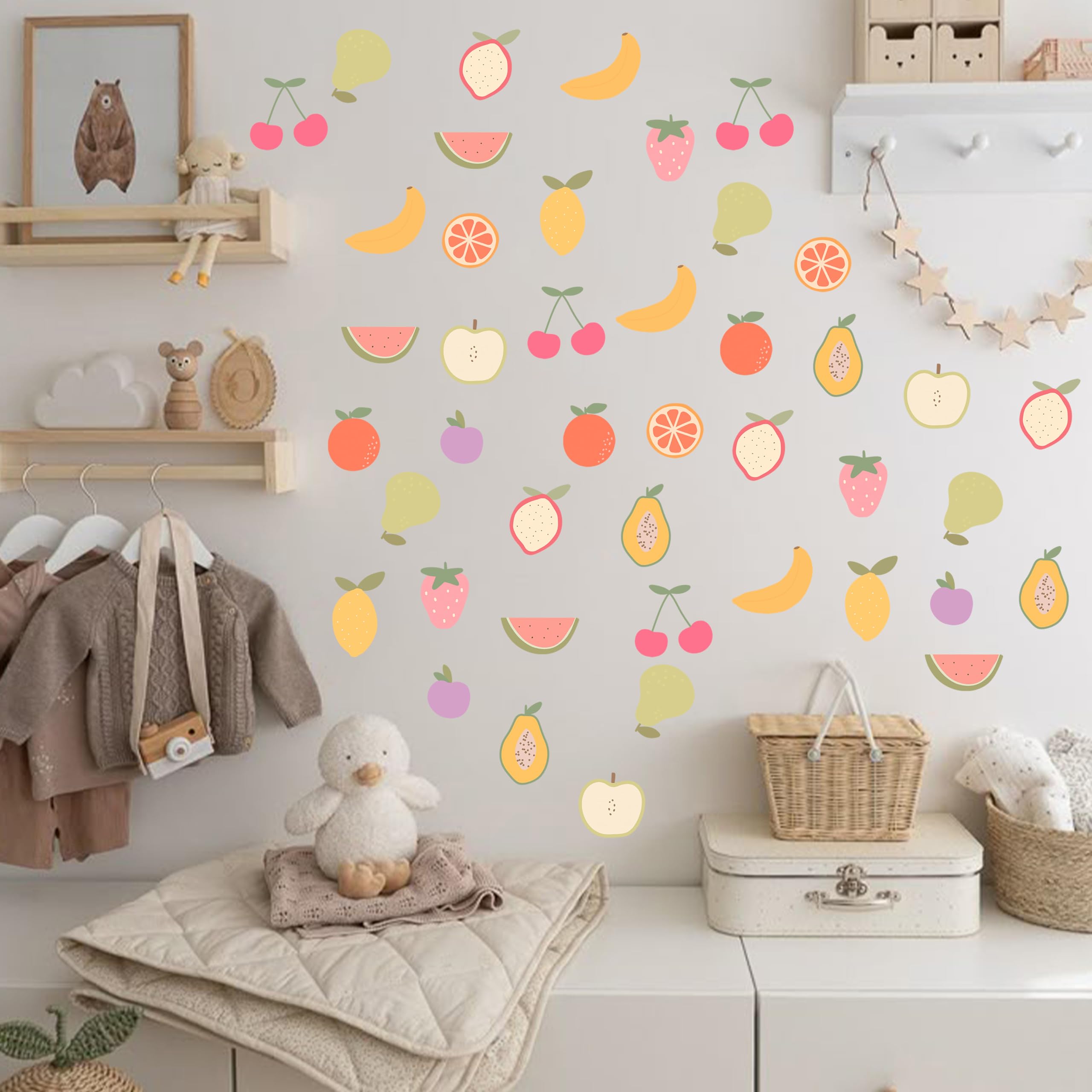 ZAIBIANHAO watermelon wall decal bold fruit design for kids rooms