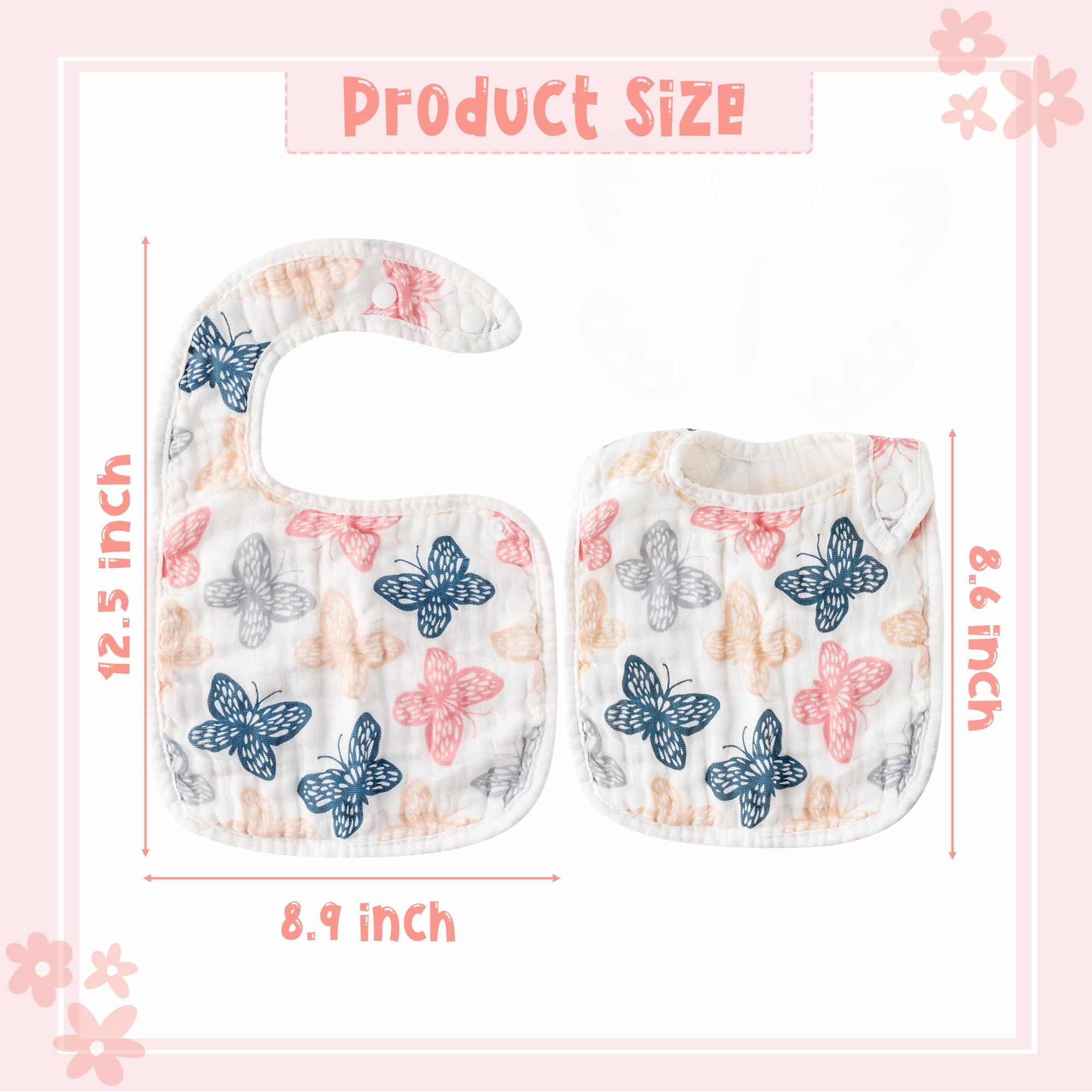 Zainpe 6-layer muslin cotton bibs show high absorbency for spills.