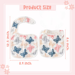 Zainpe 6-layer muslin cotton bibs show high absorbency for spills.