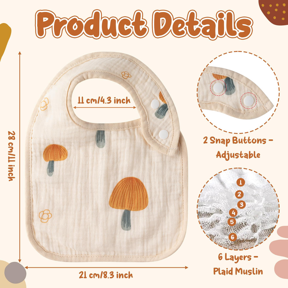Zainpe moon-pattern bib adds cute style while protecting clothes from spills