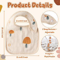 Zainpe moon-pattern bib adds cute style while protecting clothes from spills