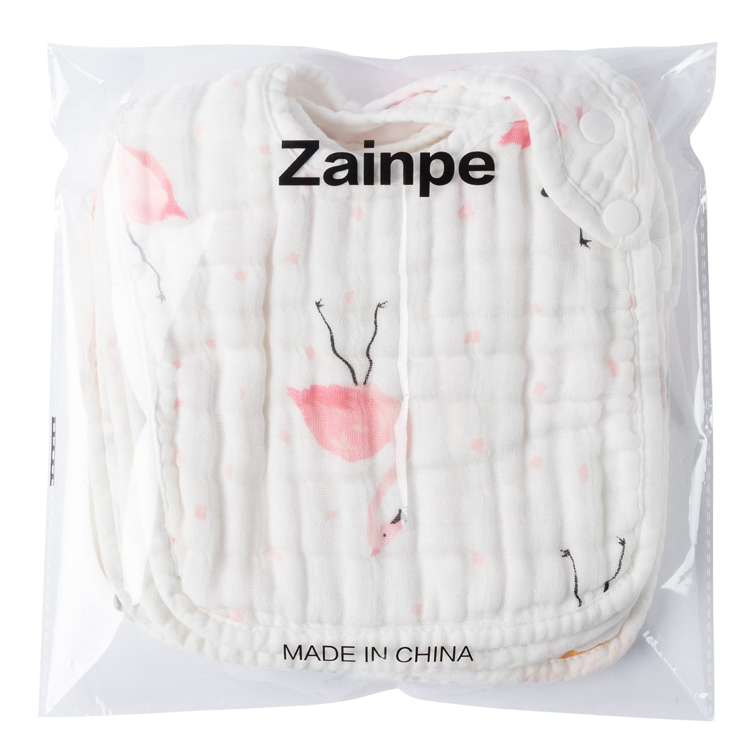 Zainpe six bibs multi-pack shows six patterns for rotation