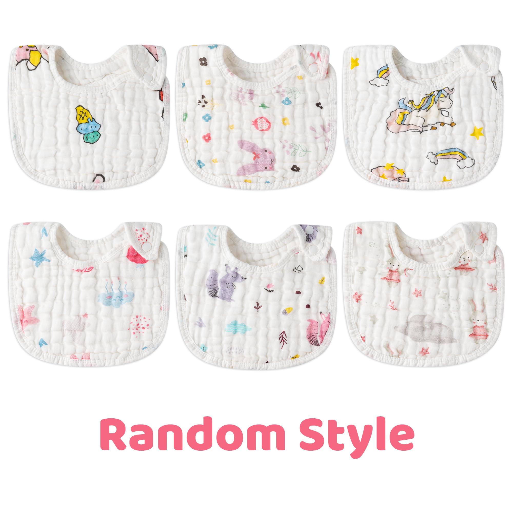 Zainpe cherry pattern bib adjustable for growing babies and easy wear