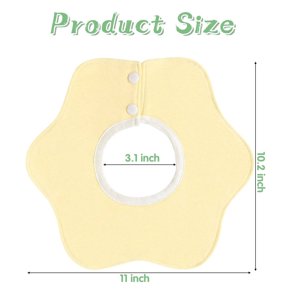 Zainpe baby bib cotton-breathable keeps delicate skin comfortable during feeding