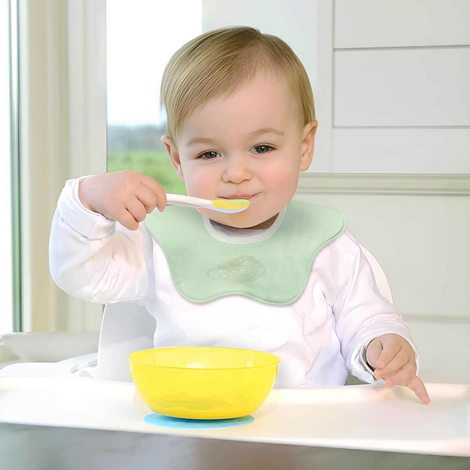 Zainpe baby bib size-10-24x11 provides broad coverage for infants under 1 year
