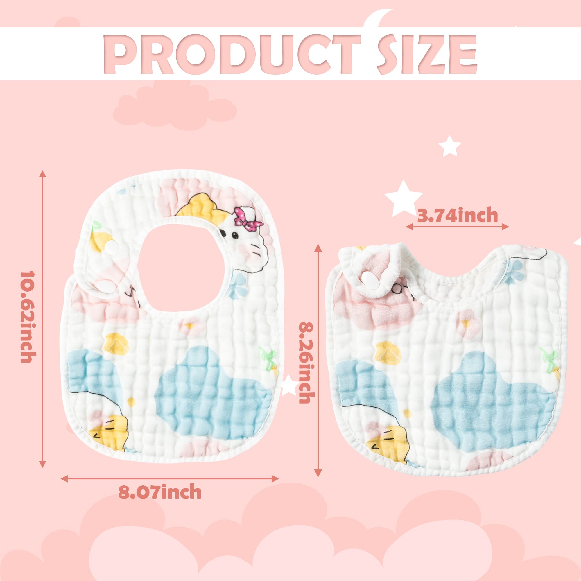 Zainpe star pattern bib minimizes mess at mealtimes