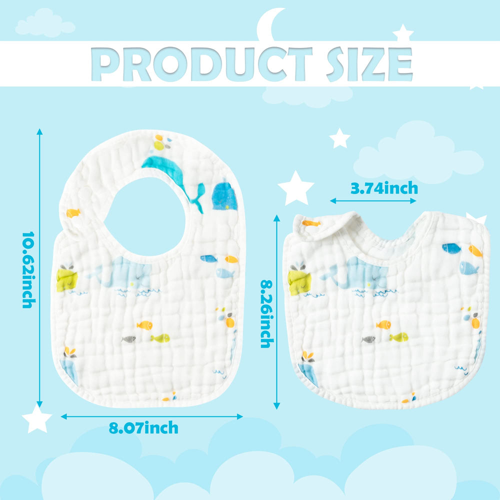 Zainpe baby bib rabbit pattern protects outfits during feeds.
