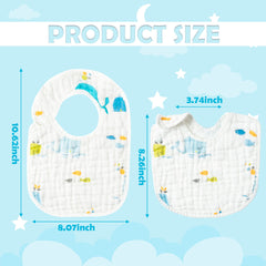 Zainpe baby bib rabbit pattern protects outfits during feeds.
