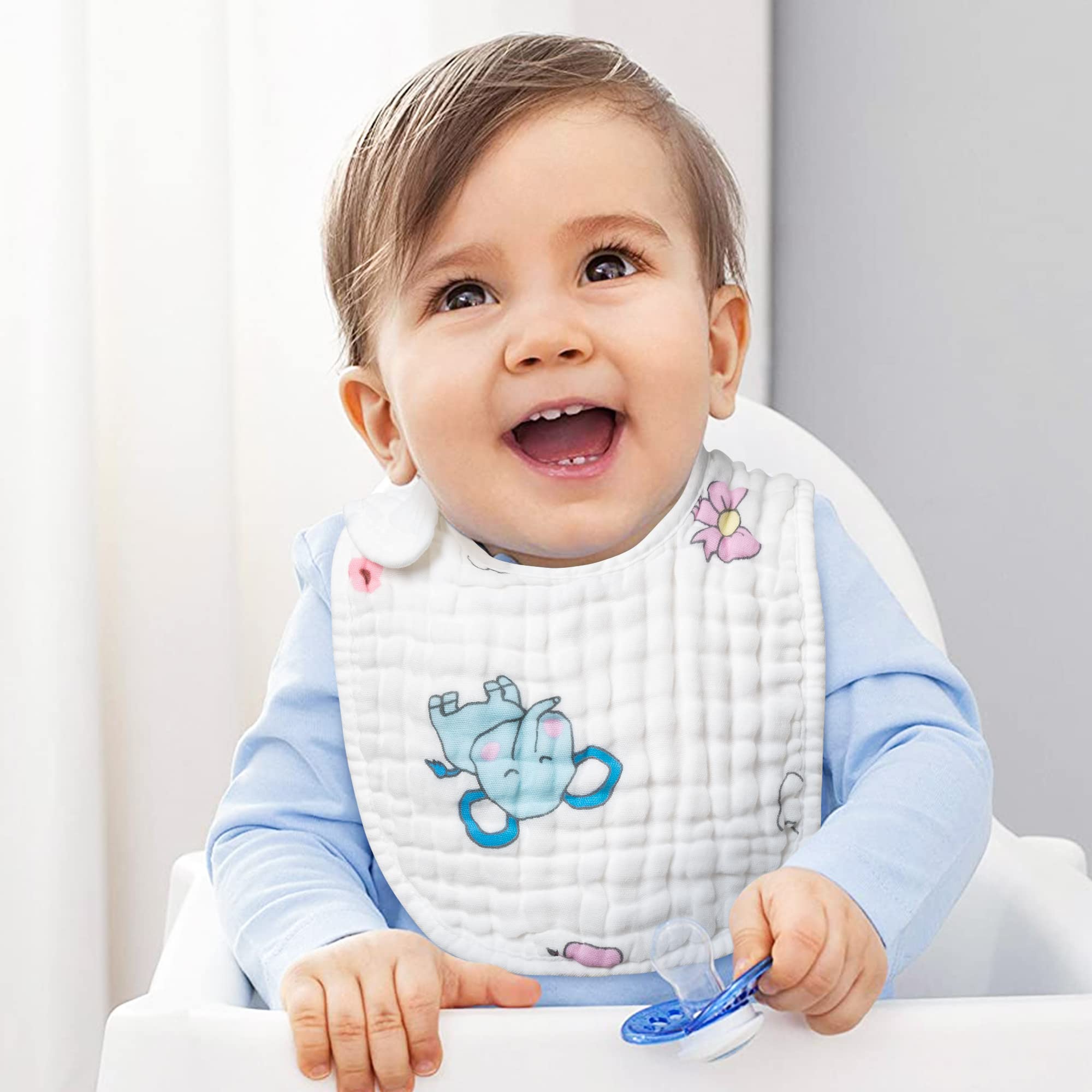 Zainpe six-styles bib set provides versatile looks while staying machine washable.