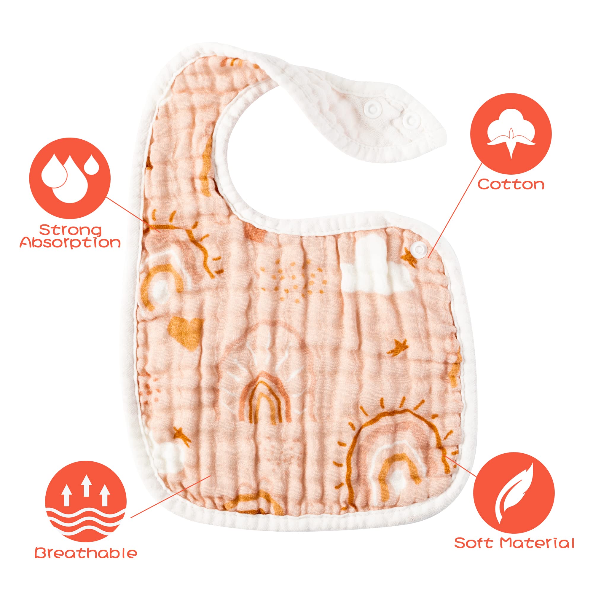 Zainpe bib stars design unisex style for everyday feeding
