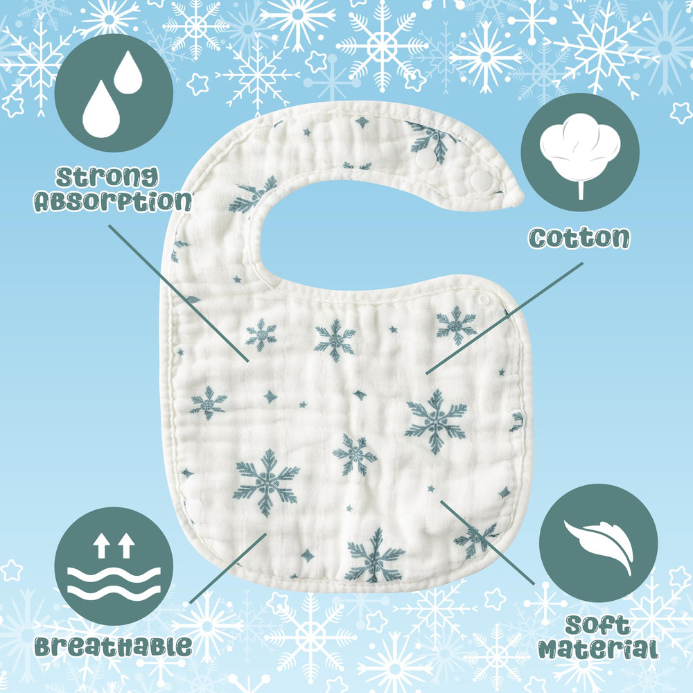 Zainpe deer pattern bib offers cute design with reliable drool coverage.