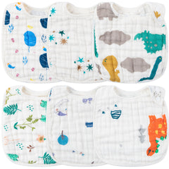 Zainpe dinosaur pattern bib keeps baby outfits cleaner during meals