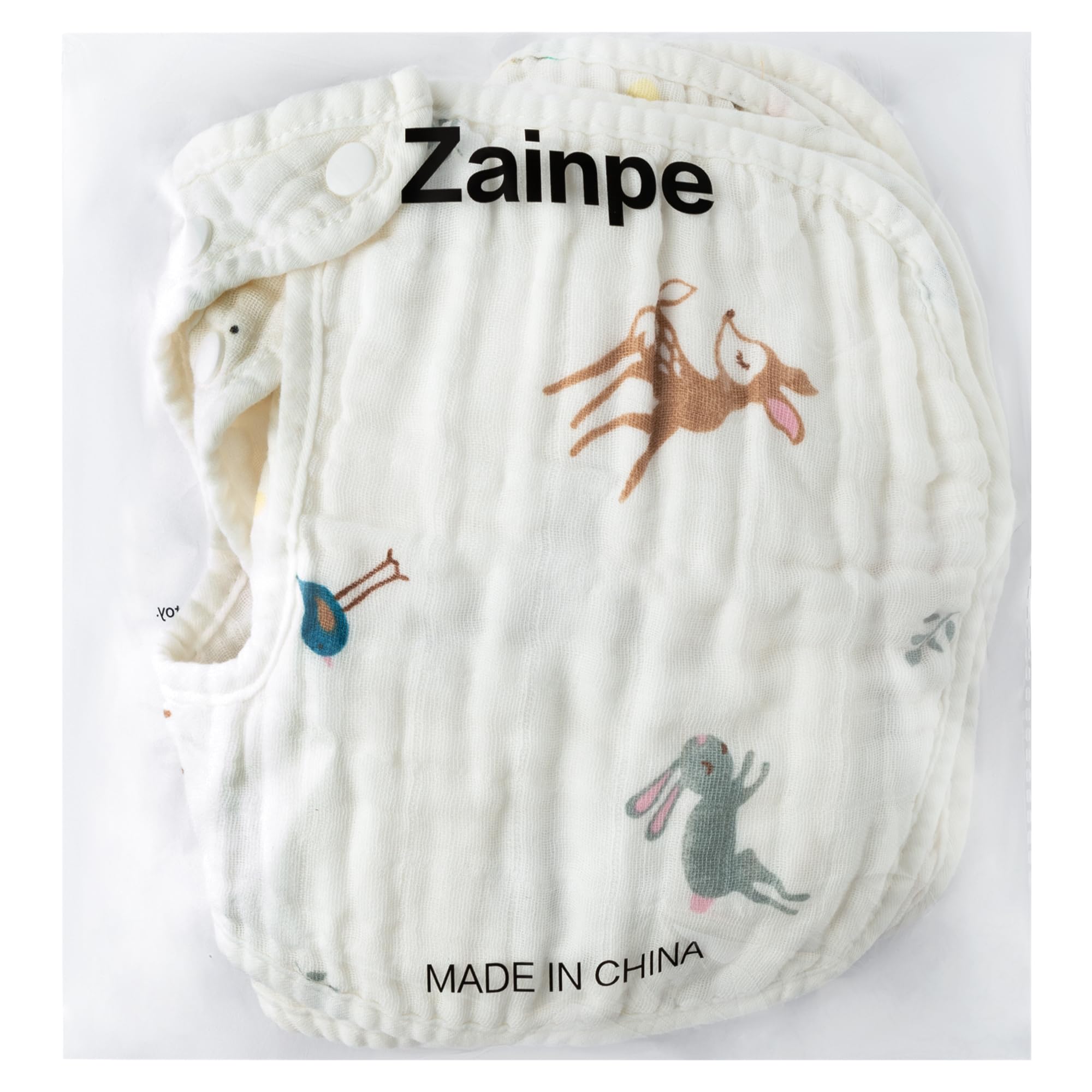 Zainpe machine-washable baby bib for easy cleaning