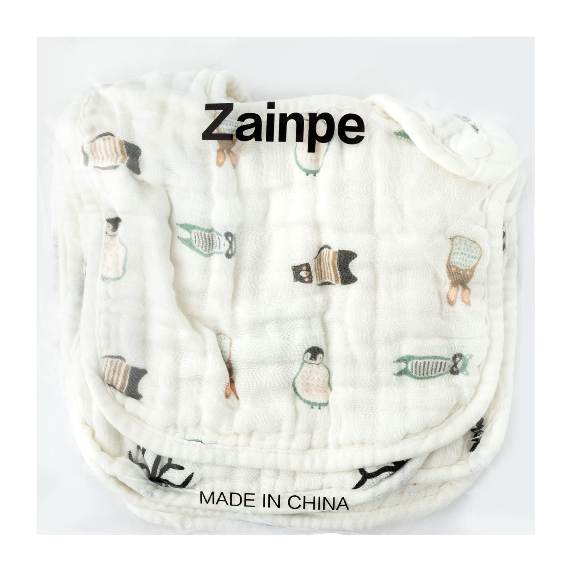 Zainpe size-fit bib suitable for infant to toddler daily use.