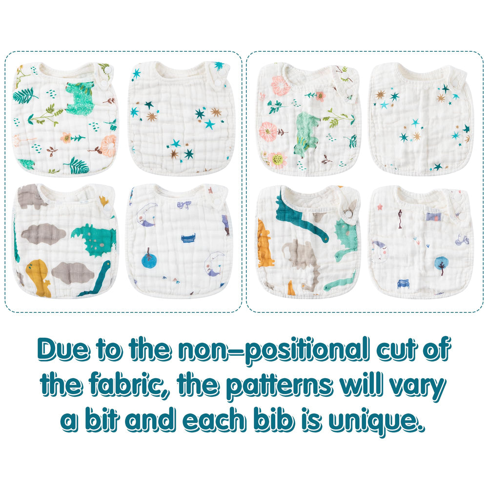 Zainpe muslin cotton soft bib offers breathable, gentle touch