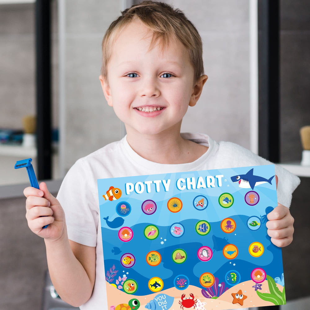 Zainpe Ocean Animals Potty Chart kid-friendly design supports independent routines