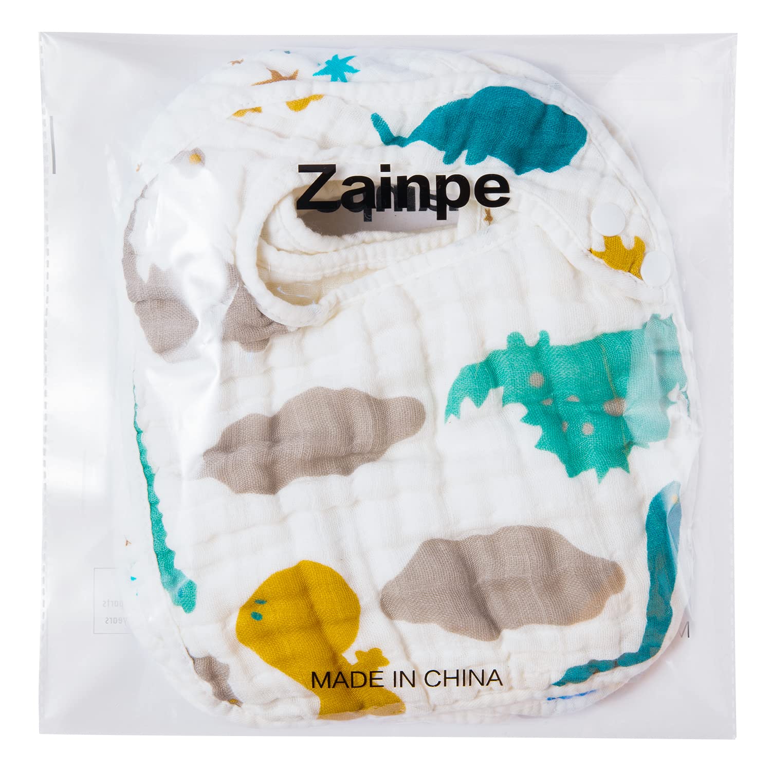 Zainpe six piece baby bib pack for messier meals and days out