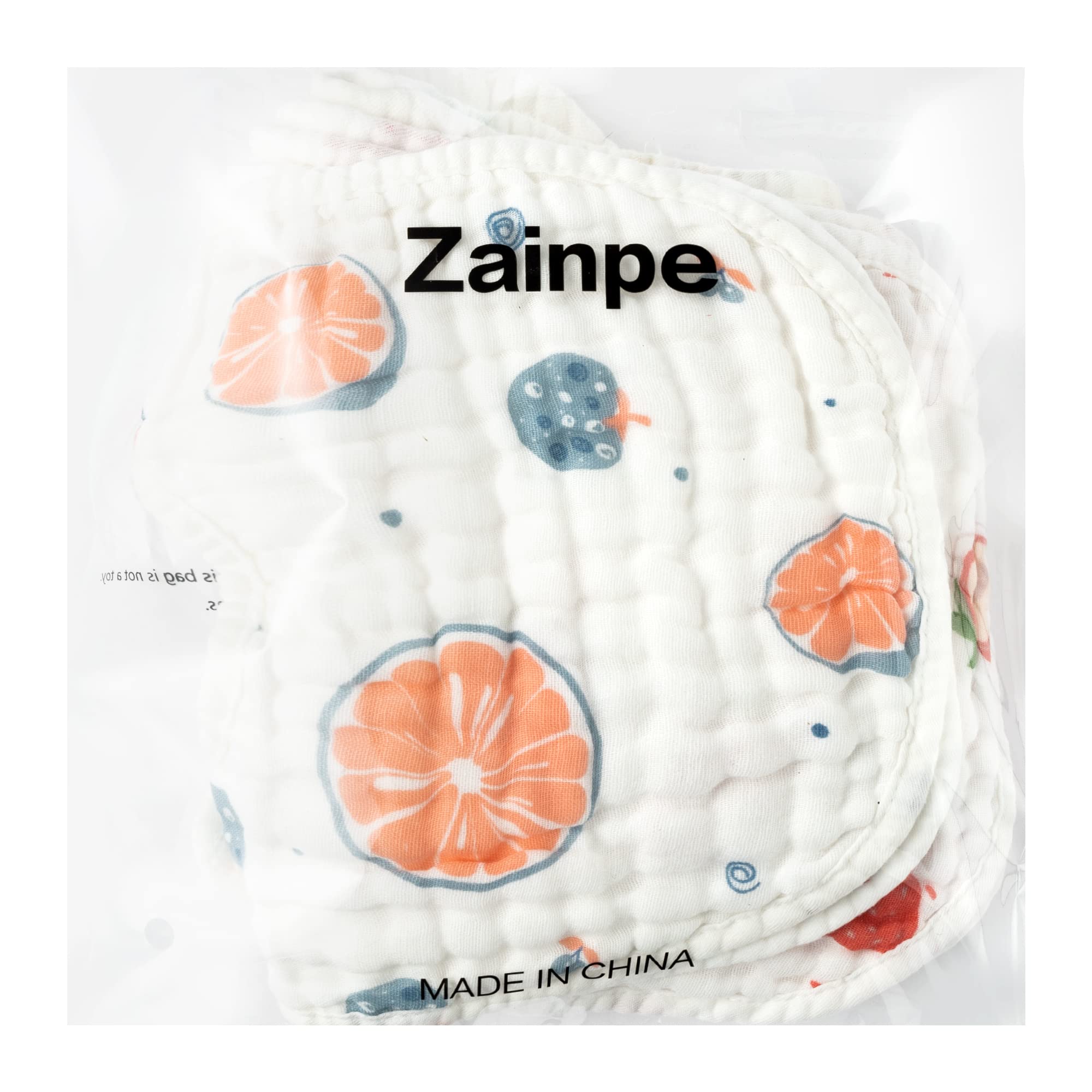 Zainpe flatlay of 6 bibs showing adjustable snaps and variety