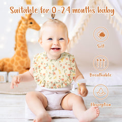Zainpe Soft Bandana Burp Cloth pairs with bibs for on-the-go feeding and burp cleanups.