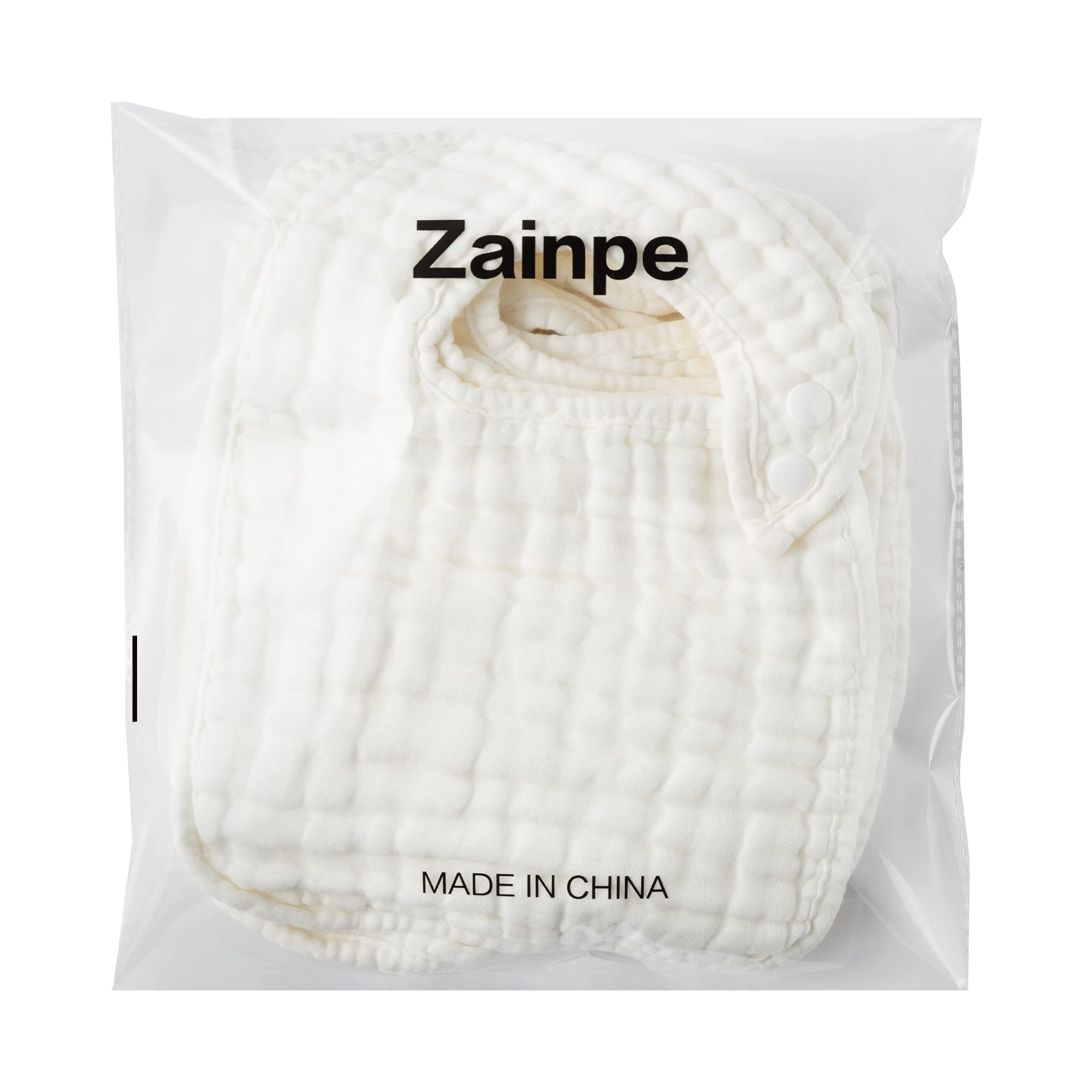 Zainpe minimalist unisex white bibs pair with any outfit.