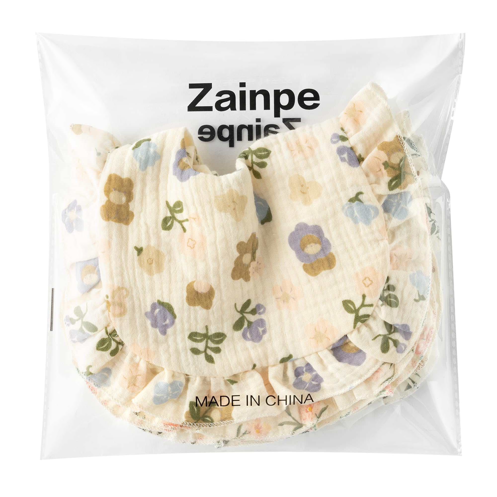 Zainpe care-instructions image shows wash-and-dry tips for longer bib life.